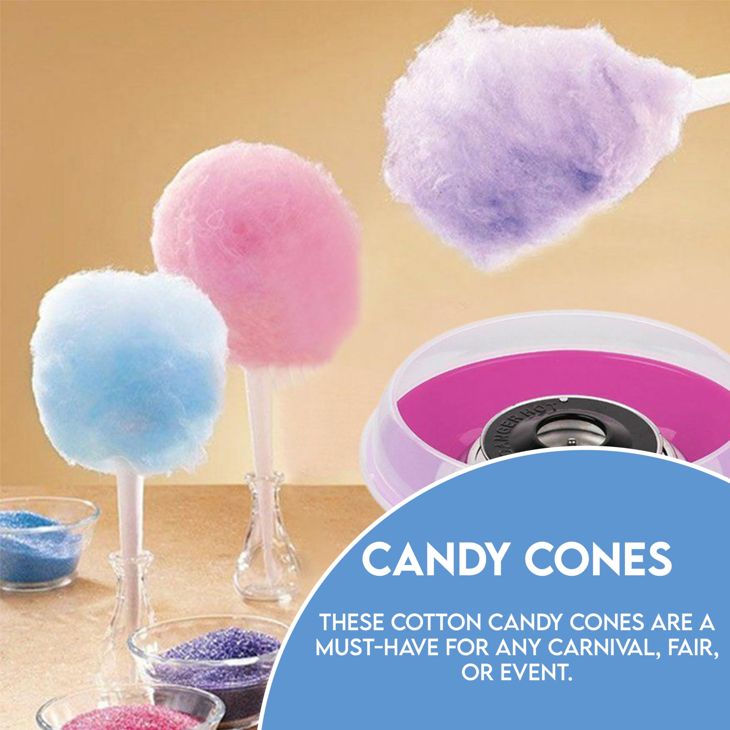 Perfectware Cotton Candy Cones 100ct