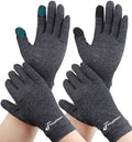 2 Pairs Compression Gloves for Women for Pain, Full Finger Arthritis Gloves for Men, Hand Compression Gloves for Crocheting, Relieve Pain from Carpal Tunnel, Rheumatoid, Osteoarthritis, RSI (Medium)