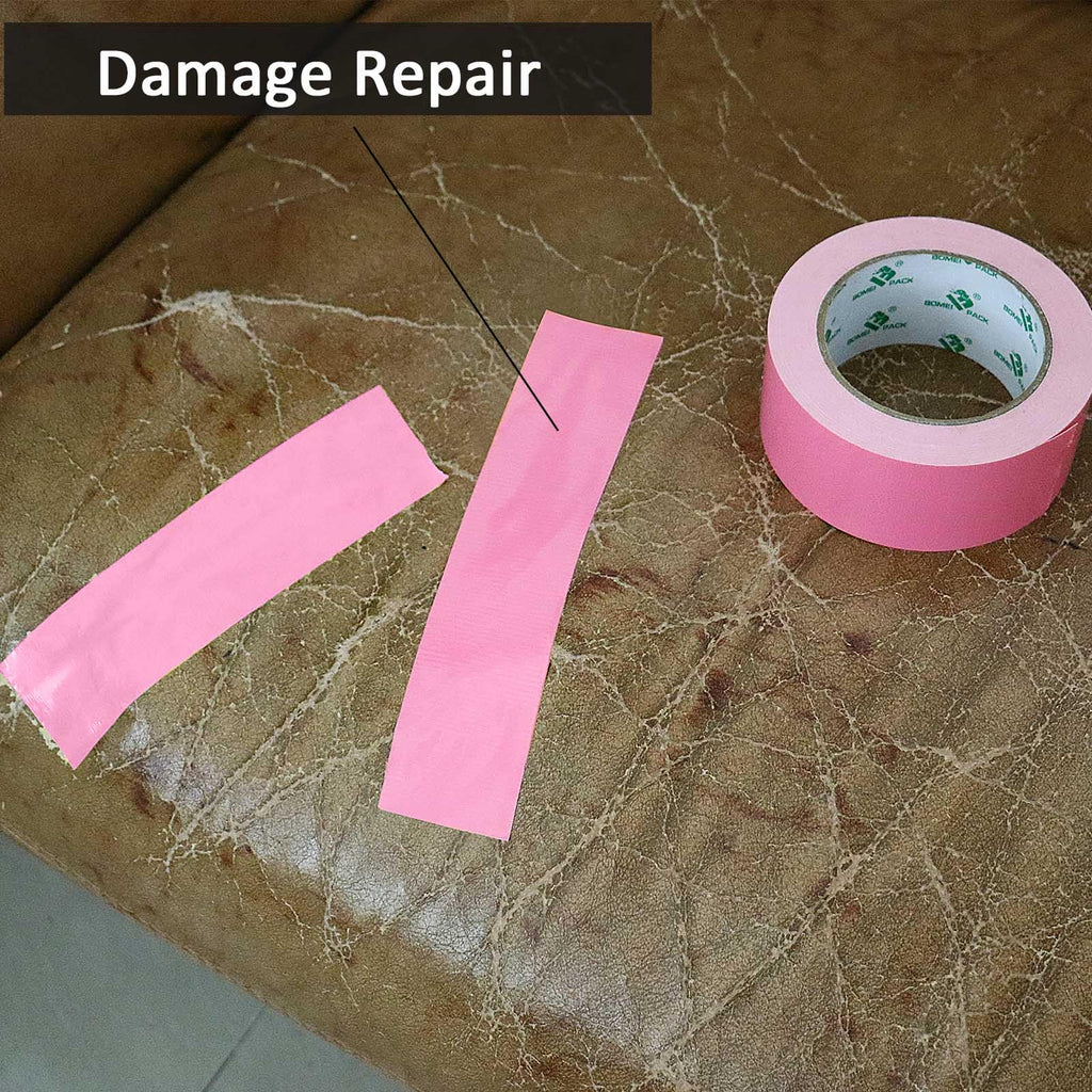 BOMEI PACK Pink Duct Tape, 3Rolls Heavy Duty Strong Industrial Color Duct Tape 9mil x 1.88inch x 30yds for Packing and Repairing