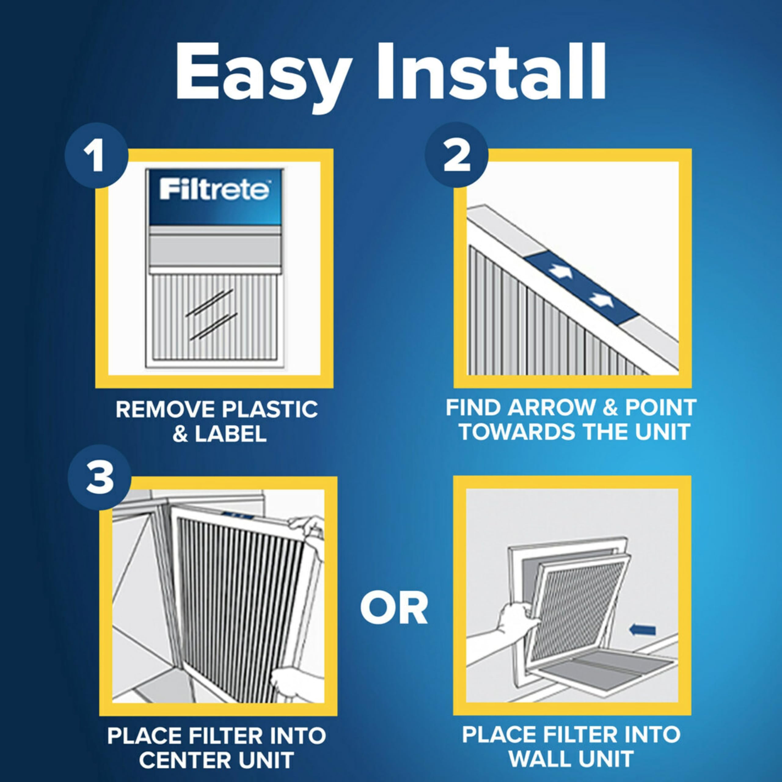 Filtrete 16x20x1 AC Furnace Air Filter, MPR 700, MERV 8, Tough on Pollen, Easy on Airflow, 3-Month Pleated 1-Inch Electrostatic Air Cleaning Filter, 2-Pack (Actual Size 15.68 x 19.68 x 0.78 in)