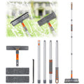 Window Cleaning Tools - Squeegee Window Cleaner - 2-in-1 Multifunctional Shower Squeegee Extendable - Windows Washing Tools for Outdoor Indoor Car