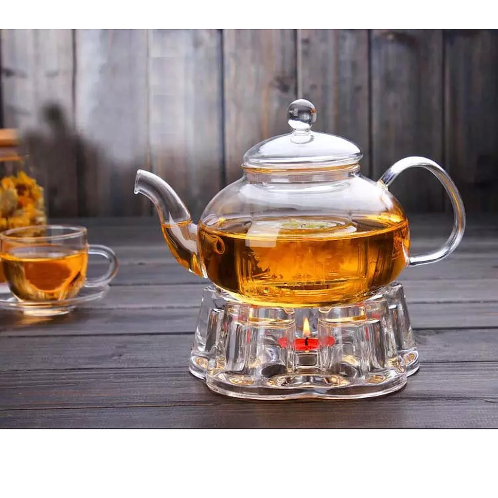 Cuisiland Elegant 800ml Removable Glass Filter Borosilicate Glass Teapot