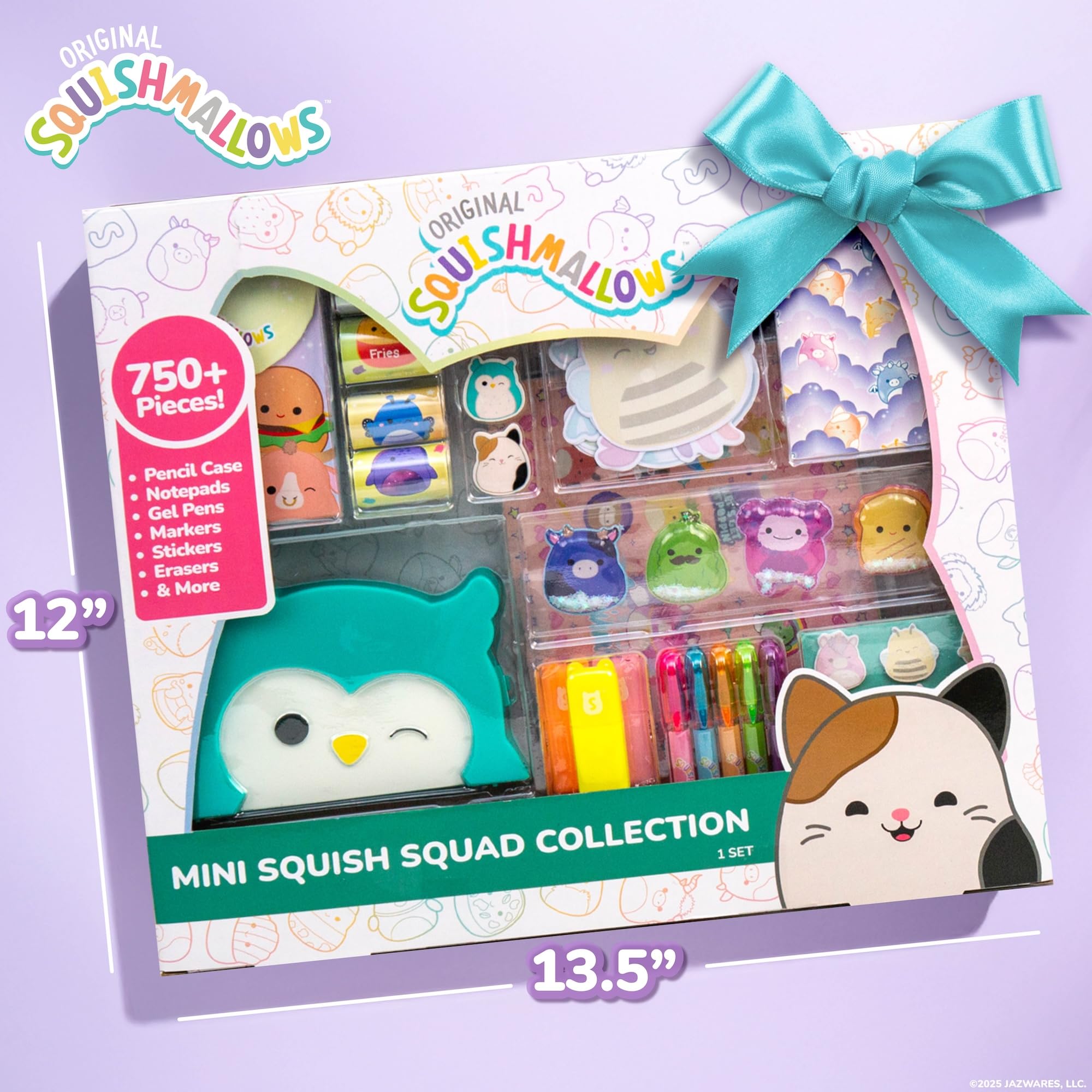 Original Squishmallows Mini Squish Squad Collection, Stationery Set, Over 750 Pieces
