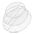 Round Cooling Rack, HaSteeL 3 Pcs Stainless Steel Steaming Roasting Grilling Baking Racks, Non-stick Wire Rack for Air Fryer, Pressure Cooker, Non-toxic & Rust Free, Oven & Dishwasher Safe -19/23/27cm
