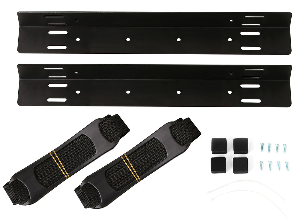 VIVO Under-Desk and Wall Mount PC Adjustable Strap and Steel Bracket Holder, Computer Case Carrier, Black, MOUNT-PC02S