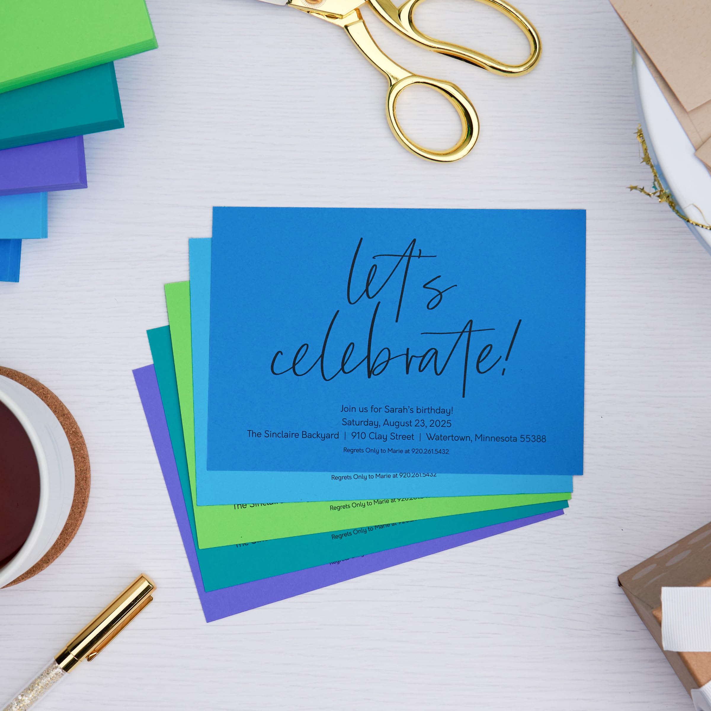 Astrobrights Mega Collection, Colored Cardstock, "Frosty" 5-Color Assortment, 320 Sheets, 65 lb/176 gsm, 8.5" x 11" (91689)