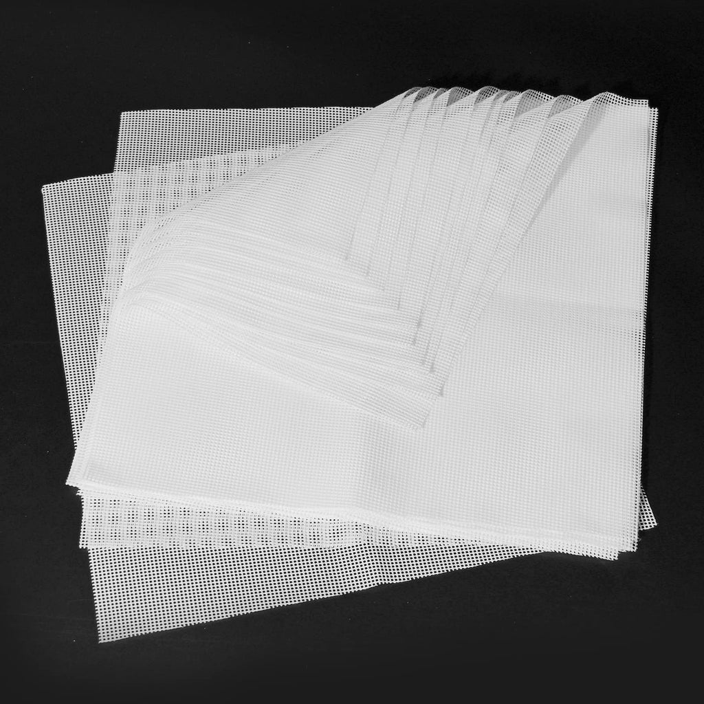 12 Pack Food Dehydrator Sheets, Silicone Fruit Mesh Trays for Dehydrator & Freeze Dryer, Non-Stick Mats for Meat, Herbs Cooking & Baking (14x14 In)