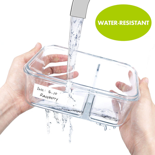1000 Blank Removable Freezer Labels Water Oil Resistant with Perforation Line for Food Containers Jars Pantry Organization (Each Measures 1x 3inch)