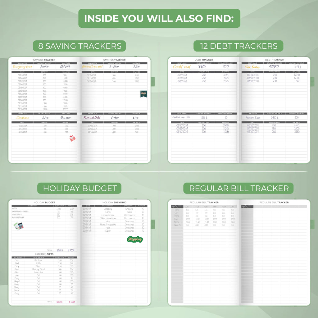 Clever Fox Budget Planner - Expense Tracker Notebook. Monthly Budgeting Journal, Finance Planner & Accounts Book to Take Control of Your Money. Undated - Start Anytime. A5 Size Mint Green Hardcover