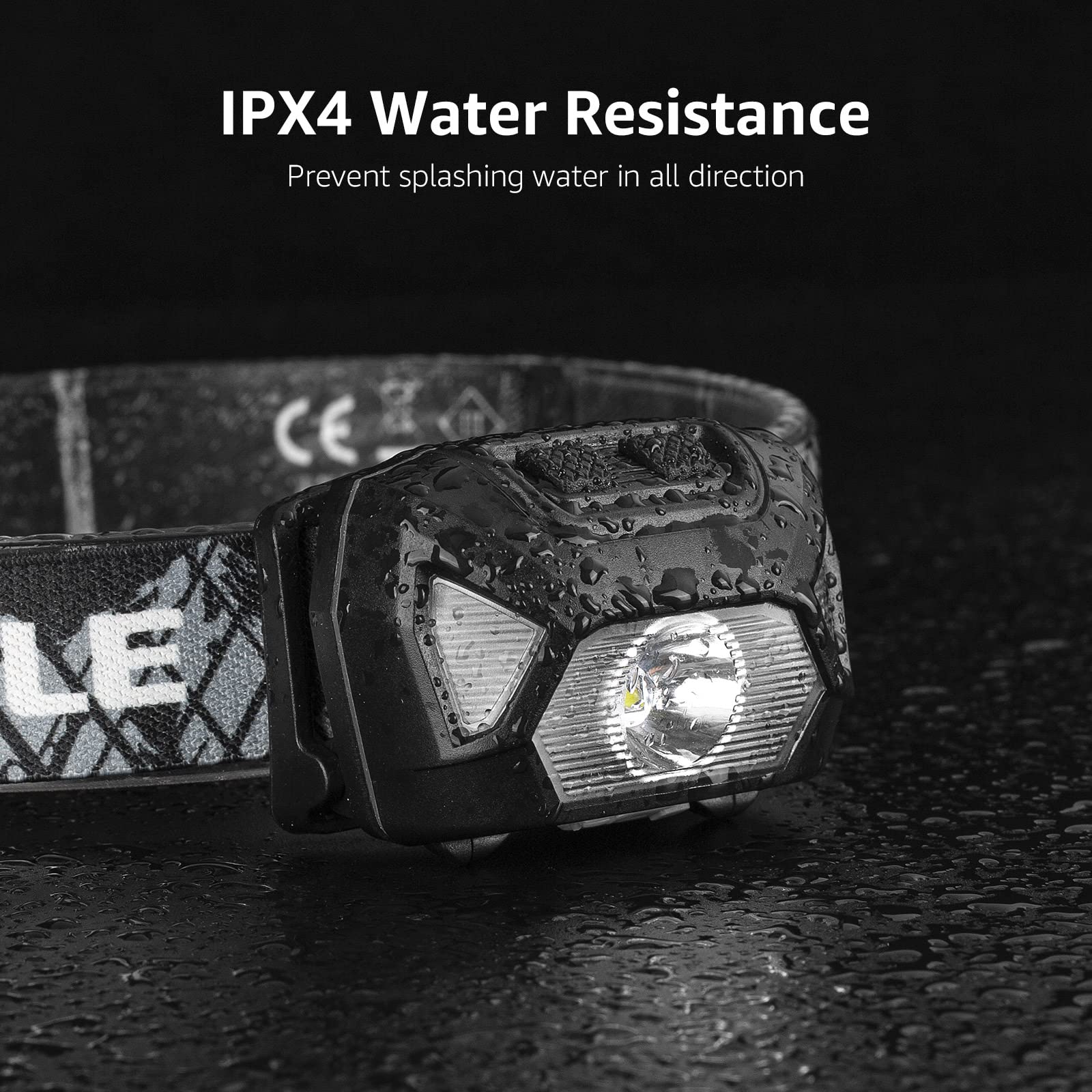 Lepro Headlamp Rechargeable 2-Pack, 2000 Lux Super Bright LED Headlamp with Red and White Light, 6 Lighting Modes Hardhat Head Lamp, Waterproof Lightweight Headlight for Outdoor Camping Running