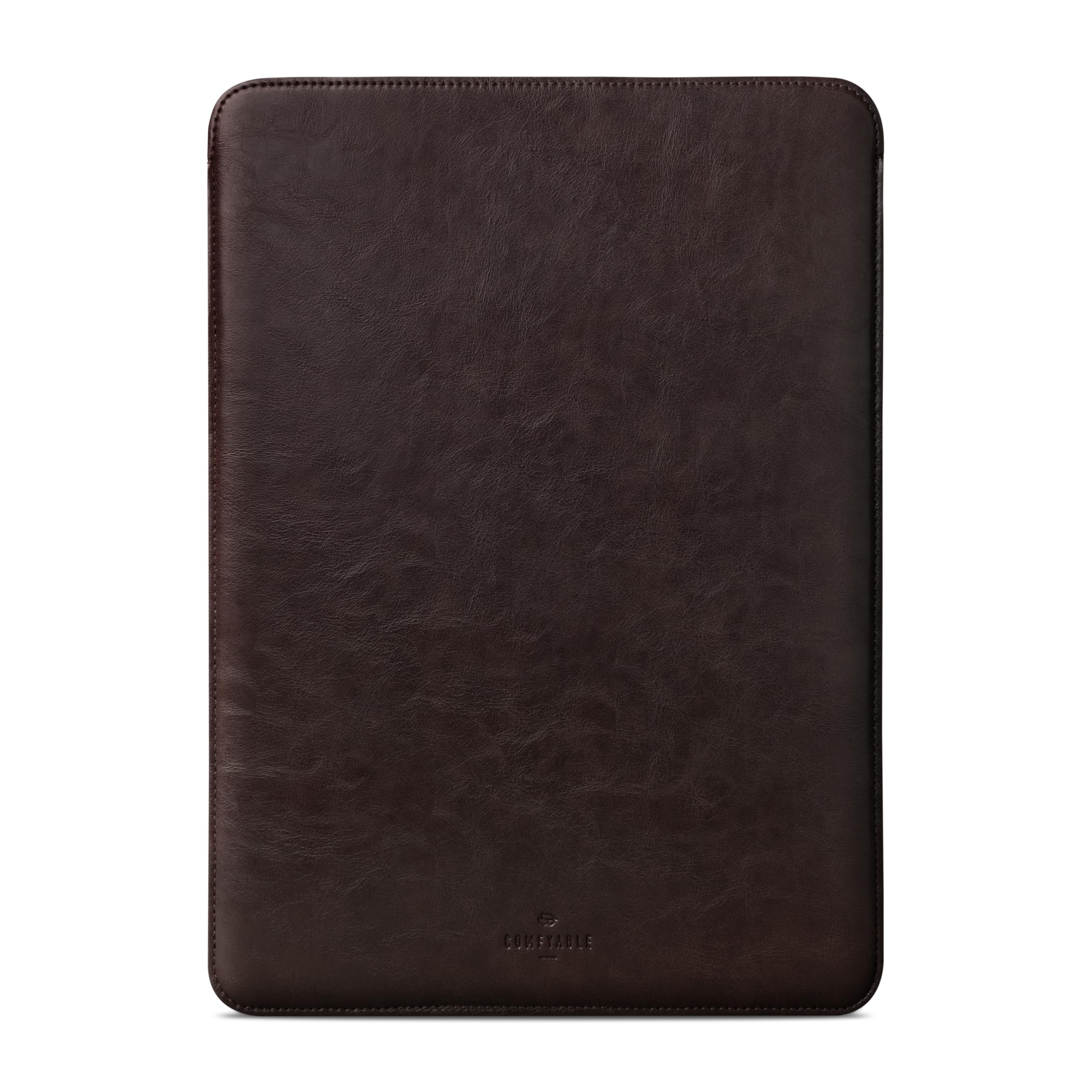 Comfyable Laptop Sleeve 13 Inch Precisely Compatible with MacBook Air M5 2026 & MacBook Pro M2 M1 2022, Faux Leather Cover Case, Dark Brown