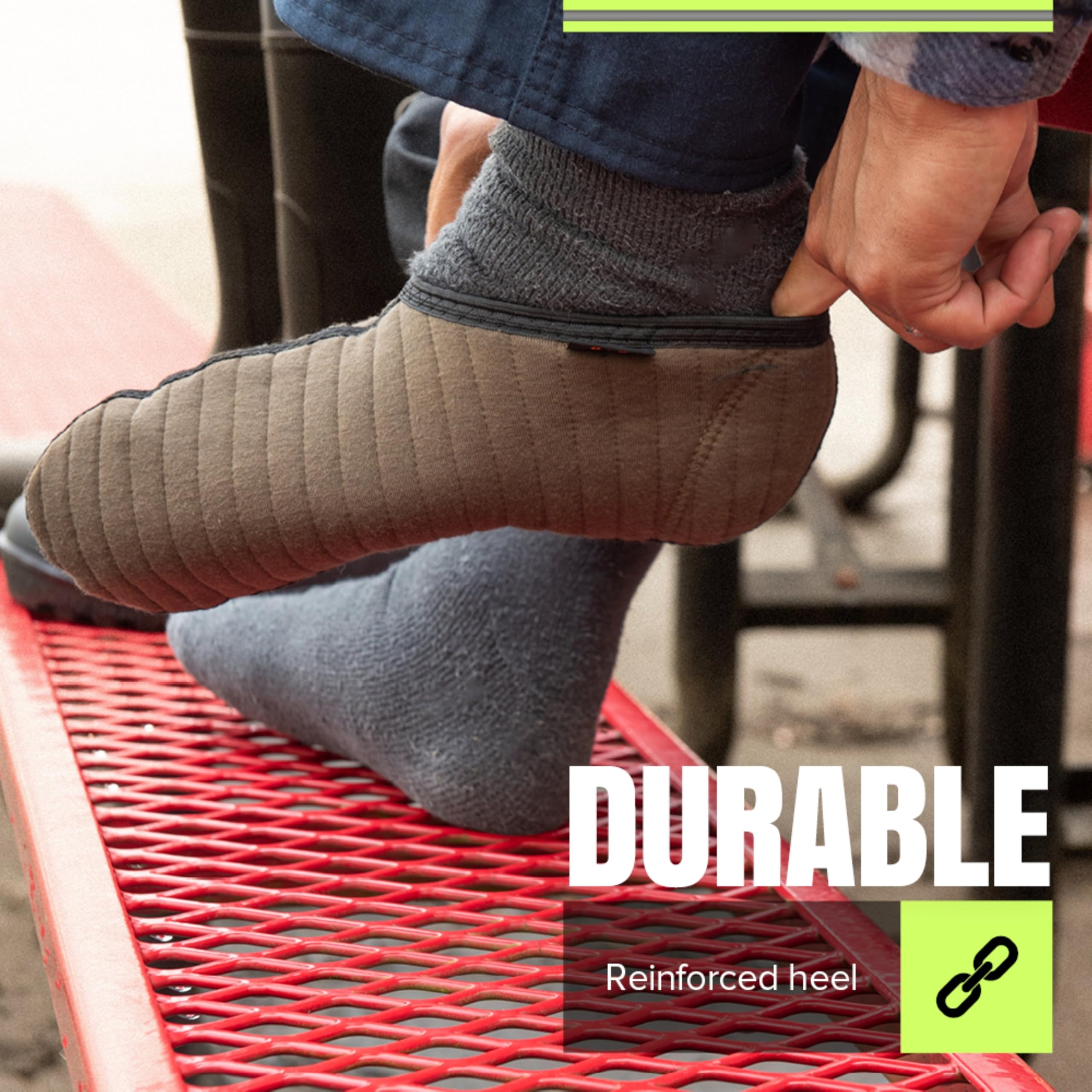 Pioneer Insulated Work Boot Liners for Men and Women - Sockette for Rubber, Plastic, and Work Boots - Size 10