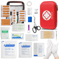 Mini First Aid Kit - 110 Piece Small Waterproof Hard Shell Medical - Emergency First Aid Supplies and Survival Kit.