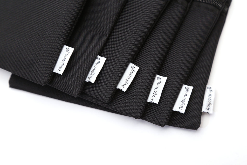 Augbunny 600D Zipper Multi-Purpose Waterproof School Office Home Supply Organizers Pouch Tool Bag 6-Pack