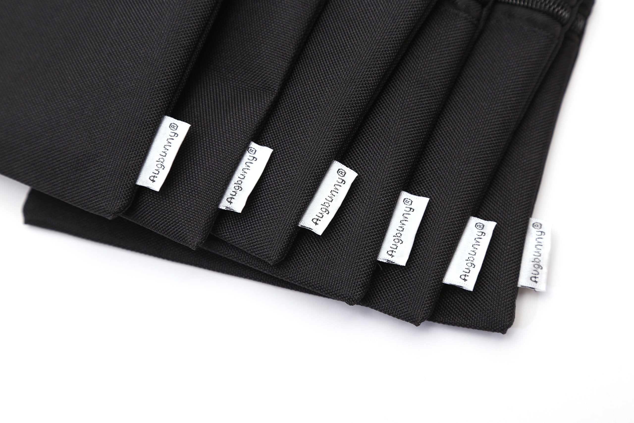 Augbunny 600D Zipper Multi-Purpose Waterproof School Office Home Supply Organizers Pouch Tool Bag 6-Pack