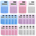 24 Pcs Pocket Calculator Bulk Small Basic Calculator 4 Function Calculators Battery Powered Calculator 8 Digit Display Calculator Pocket Size for Students School Home Office