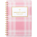 AT-A-GLANCE Planner 2026-2027 Weekly & Monthly Academic 12-Month July-June, 5-1/2" x 8-1/2", Front Cover Pocket, Simplified by Emily Ley, Oversized Plaid (EL51-201A)
