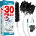 Sealegend 30 Feet Dryer Vent Cleaning Brush, Flexible Lint Brush with Drill Attachment, Upgraded Quick Snap Rods Extends Up to 30 Feet for Faster Cleaning