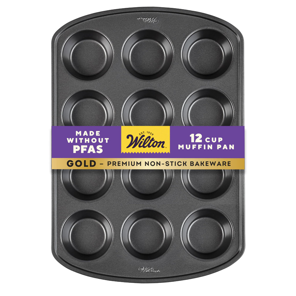 Wilton 2105-6789 Perfect Results Nonstick 12-Cup Muffin Pan