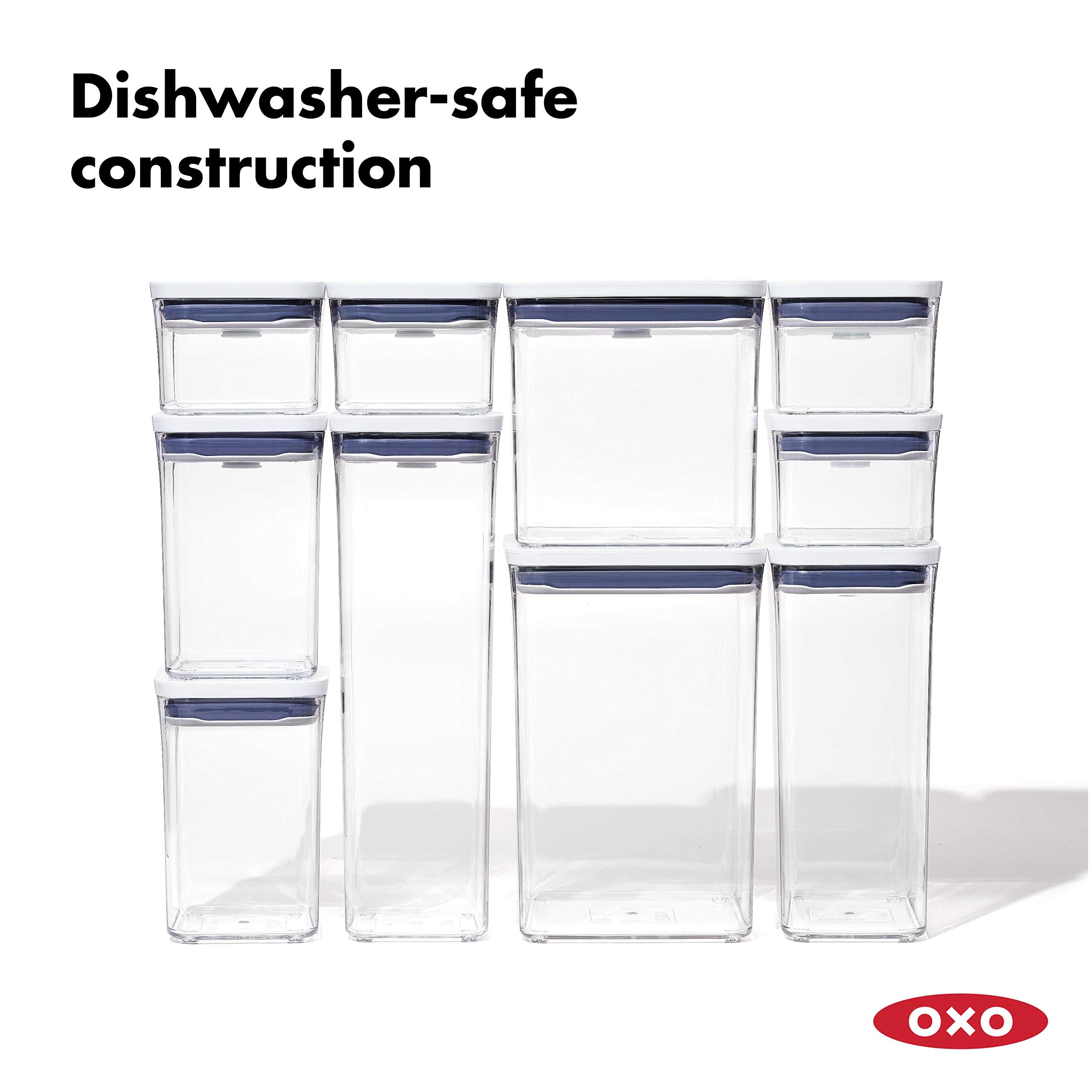 OXO Good Grips 4-Piece POP Mini Container Set, White, 4 Piece Set