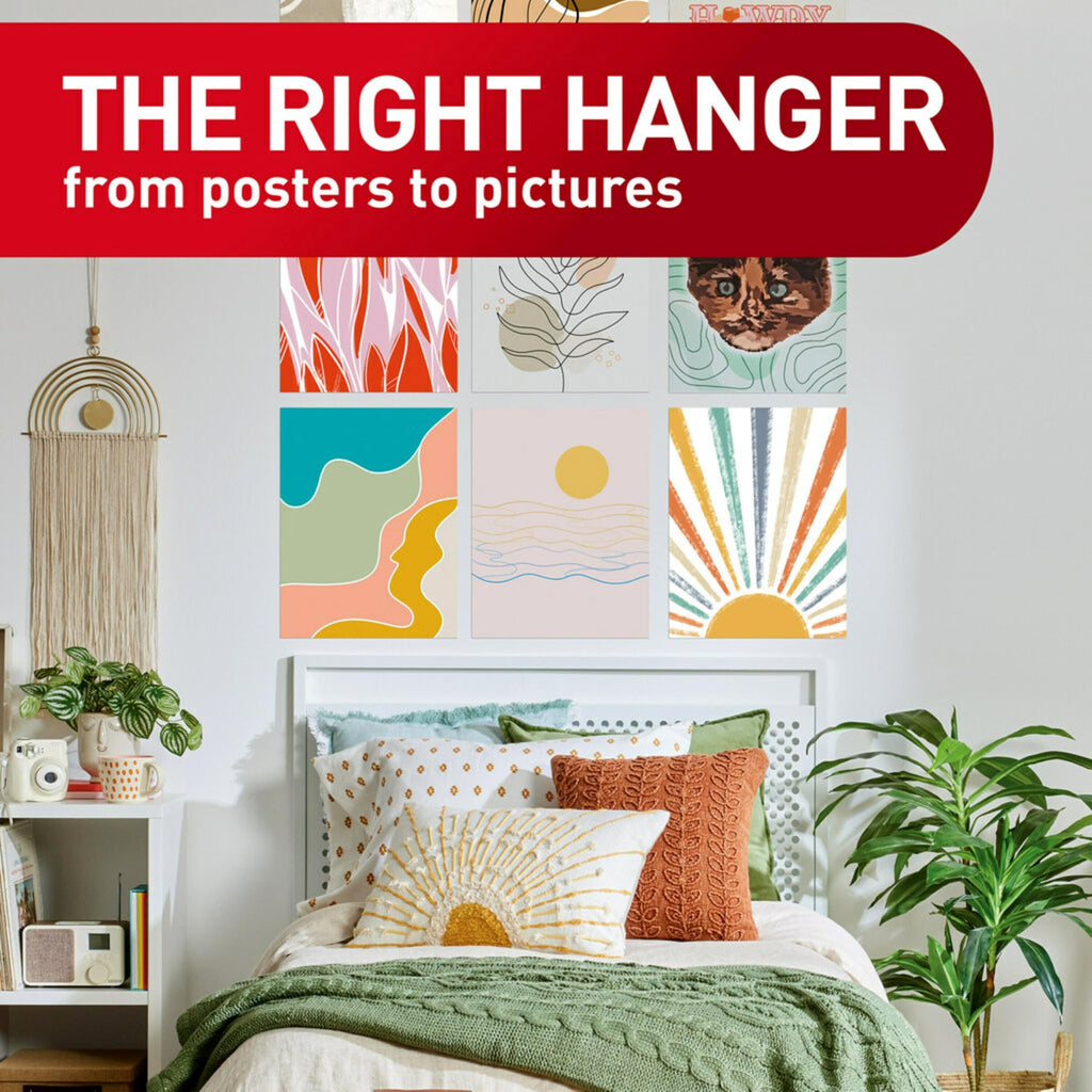 Command Poster Hanging Strips, 136-Strips, Decorate Damage-Free