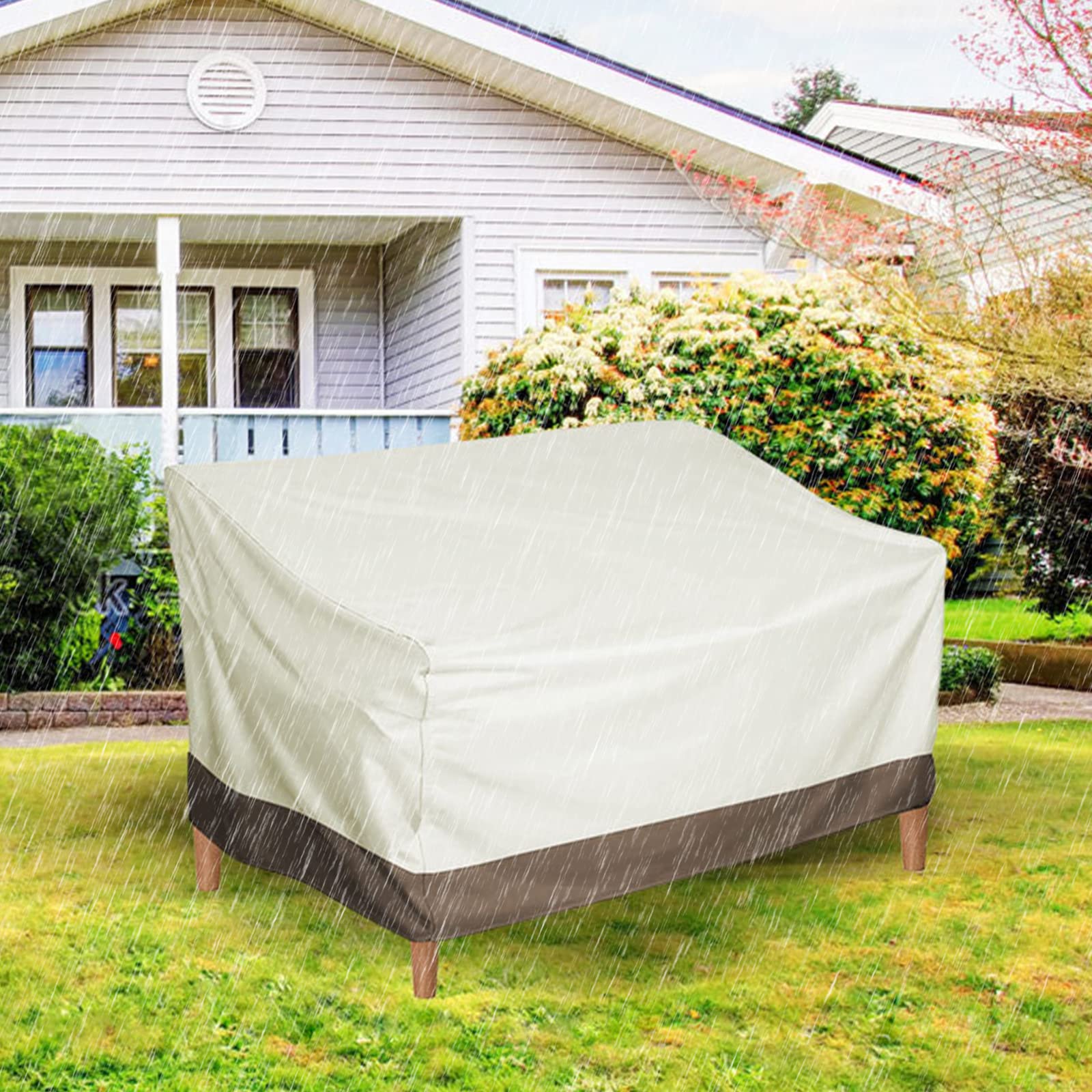 Patio Furniture Cover, Outdoor Sofa Cover, Loveseat Cover Sofa Cover Slipcover Patio Sofa Couch Cover Waterproof Dustproof Windproof