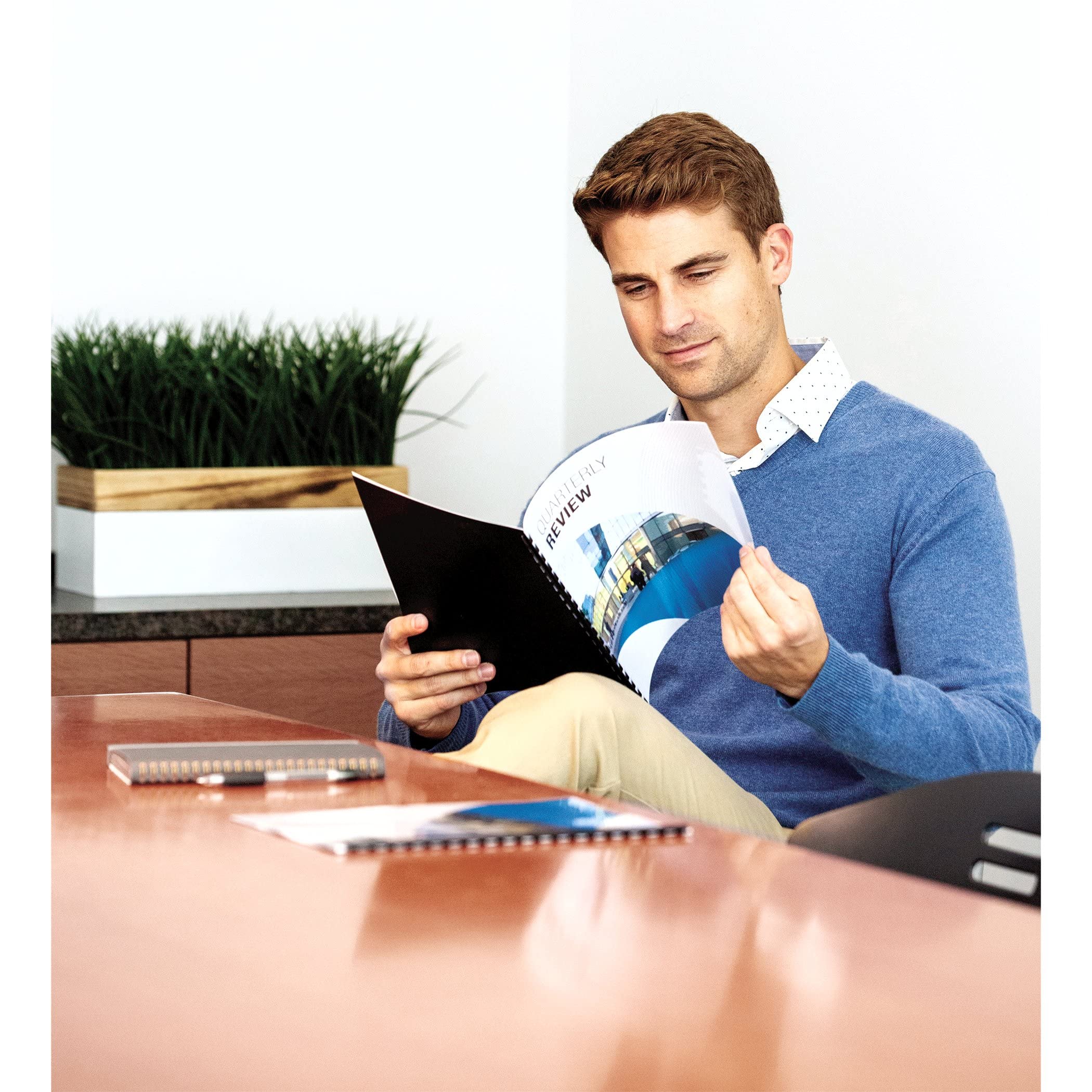 Fellowes Crystals Transparent PVC Binding Cover, Letter, 100 Pack