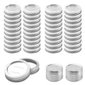 96Pcs/48 sets Canning Lids with Rings for Regular Mouth Canning Jars, Split-Type Metal Mason Jar Lids with Silicone Seals Rings Leak Proof and Secure for Regular Mouth Ball, Kerr Mason Jars (70 mm)