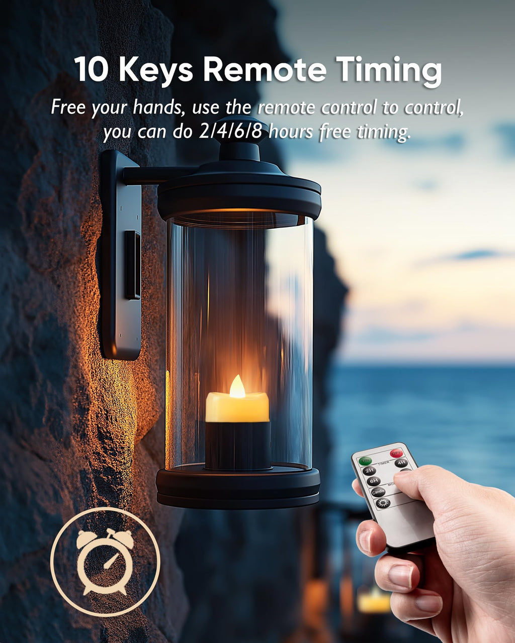 AMAGIC 12pcs Remote Timer Candles, 400+Hours Flickering Flameless Battery Operated LED Tea Lights Votive for Tabletop, Home Table Decor