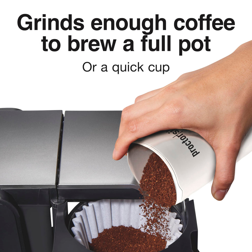 Proctor Silex® Fresh Grind™ Coffee Grinder, White ,‎80301C