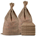 HAMBOLY 5 Packs Large Burlap Bags 24" x 40" Potato Sacks Reusable Storage Bags Races Game Bags