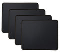 Kriture Mouse Pad 4 Pack with Stitched Edge, Non-Slip Rubber Base, Premium-Textured and Waterproof Mousepad for Computers, Laptop, Office and Home, 10.2x8.3inches, 3mm, Black