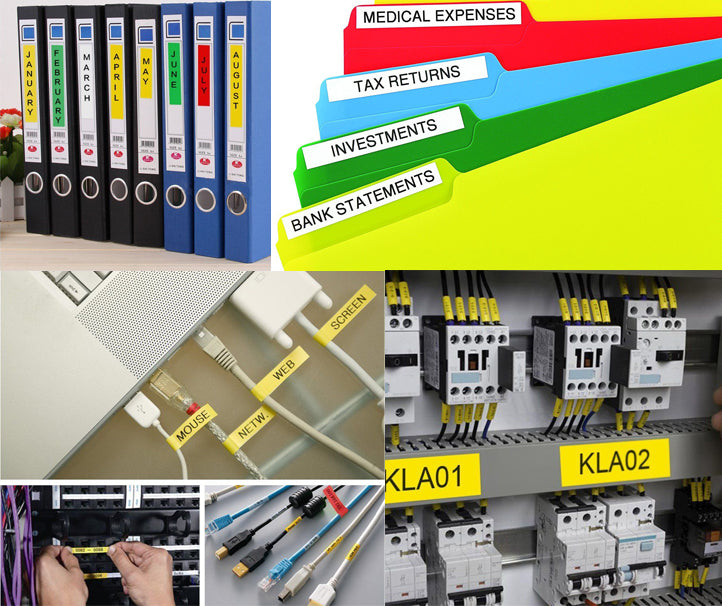 NEOUZA 5PK Compatible for Brother P-Touch Laminated TZe TZ Label Tape Cartridge 12mmx8m (TZe-231 Black on White)