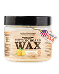 CLARK'S Cutting Board Finish Wax (6oz) | Enriched with Lemon & Orange Oils | Made with Natural Beeswax and Carnauba Wax | Butcher Block Wax