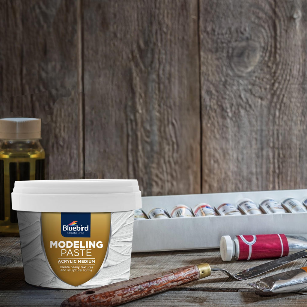 Bluebird Modeling Paste 5.3oz / 150GM - High Density, Acrylic Medium - for Texture and Thickness, Dimension Additive