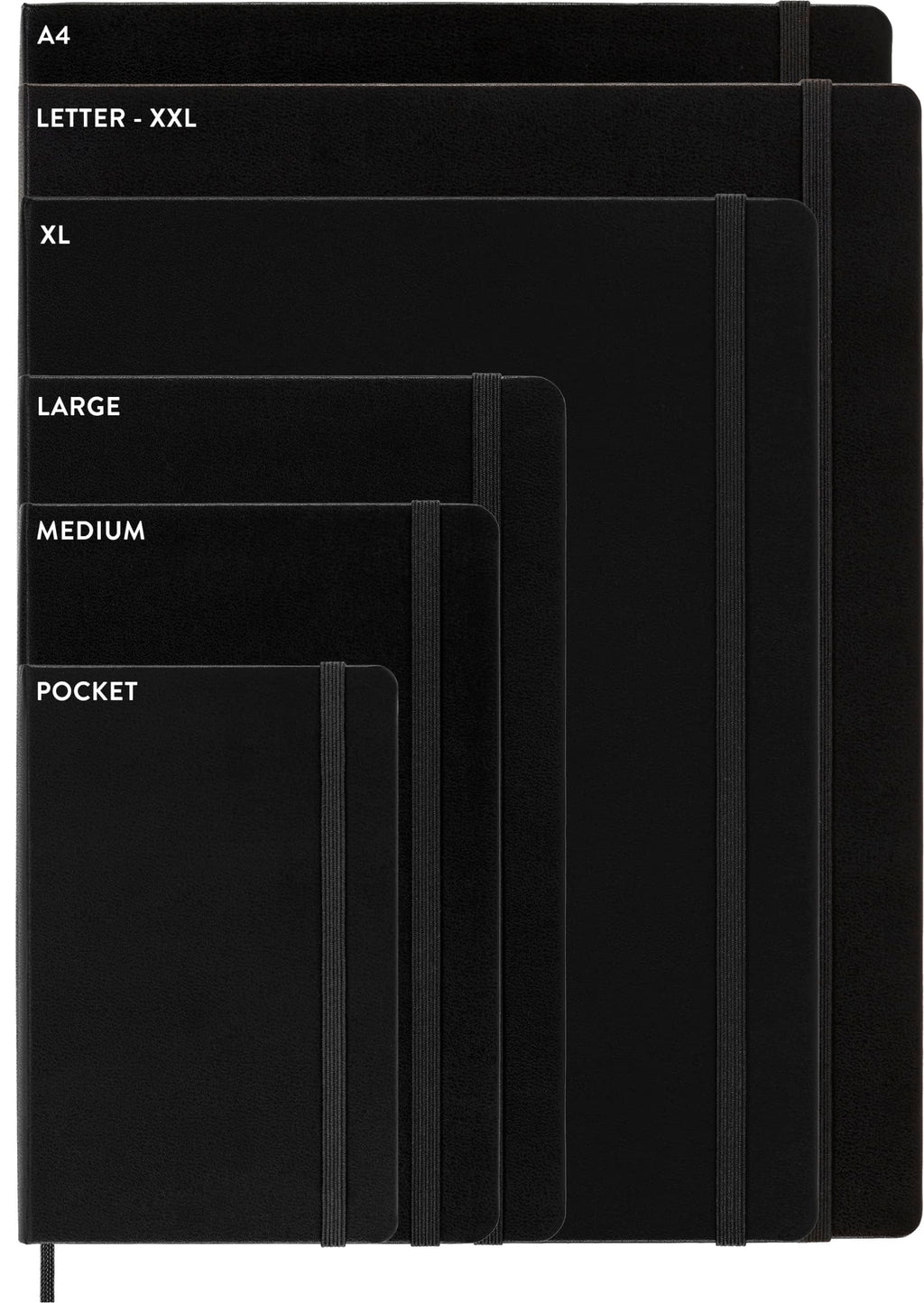 Moleskine Classic Notebook, Hard Cover, Large (5" x 8.25") Ruled/Lined, Black, 240 Pages
