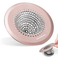 Shower Drain Hair Catcher, Easy Clean Bathtub Drain Hair Catcher, Anti-Slip Hair Catcher Shower Drain, Upgraded 304 Stainless Steel Tub Hair Catcher, Shower Drain Cover for Sink, Bathtub, Drain