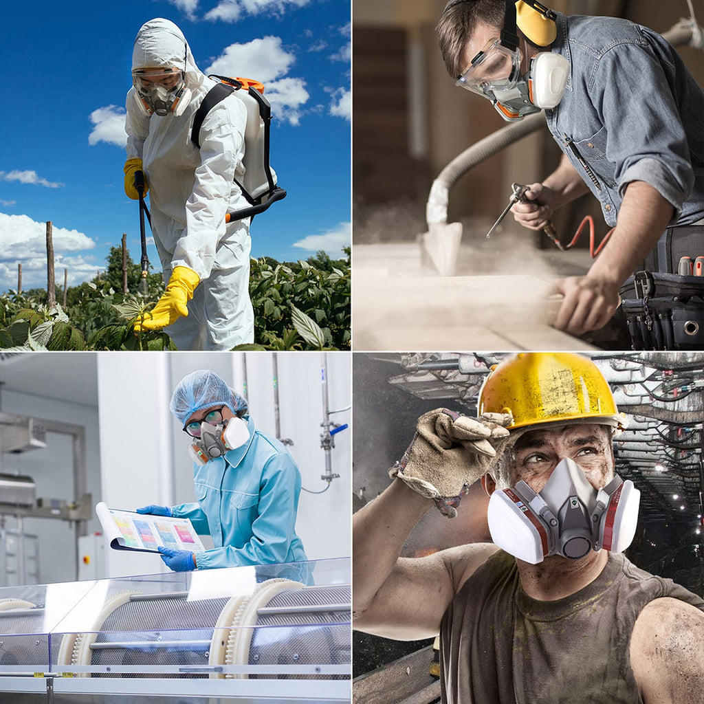 30PCS 5N11 Filter - ANUNU 6001 Filter for 6200, 6800, 6000, 7501, 7502 Series Respirator Filter Cotton Against Paint Spray Epoxy Resin Welding