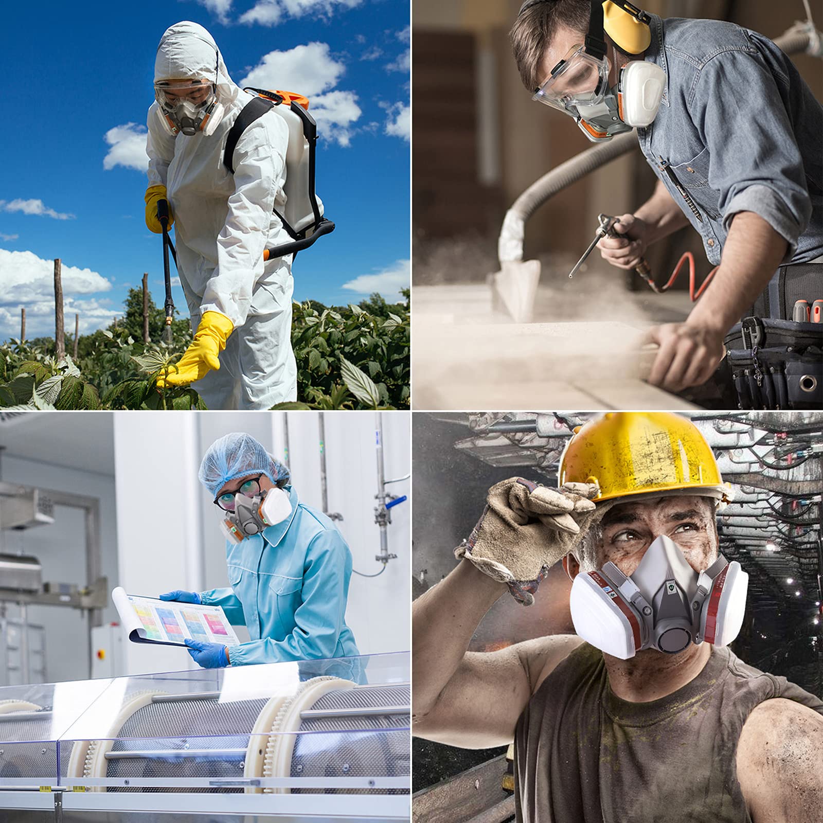30PCS 5N11 Filter - ANUNU 6001 Filter for 6200, 6800, 6000, 7501, 7502 Series Respirator Filter Cotton Against Paint Spray Epoxy Resin Welding