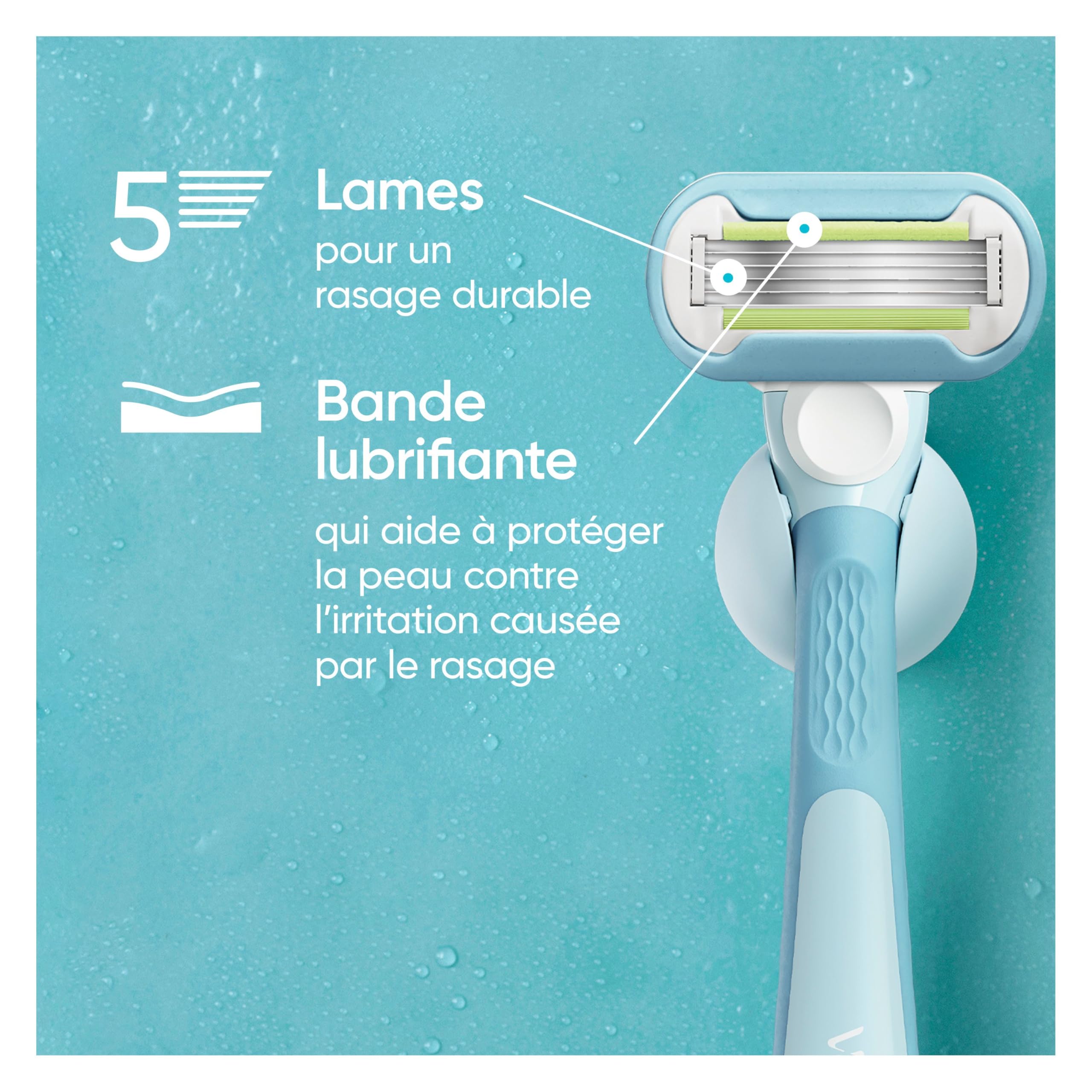 Venus Smooth Women’s Razor Blades, 3-Bladed Razor Refills, 1 Pack (Count of 8)