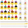 20 Sets Inspirational Employee Appreciation Gifts Thank You Gift Set Motivational Gifts You're Ducking Awesome Pun Cards Mini Rubber Ducks with Glasses and Hats for Teacher Coworkers Staff Team