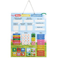 Chuckle - French Magnetic Calendar for Kids with Seasons, Dates, and Weather (40x32 cm) Classroom Wall Calendar, Fun Early Learning First Calendar for Children Aged 4 to 10 & Preschool