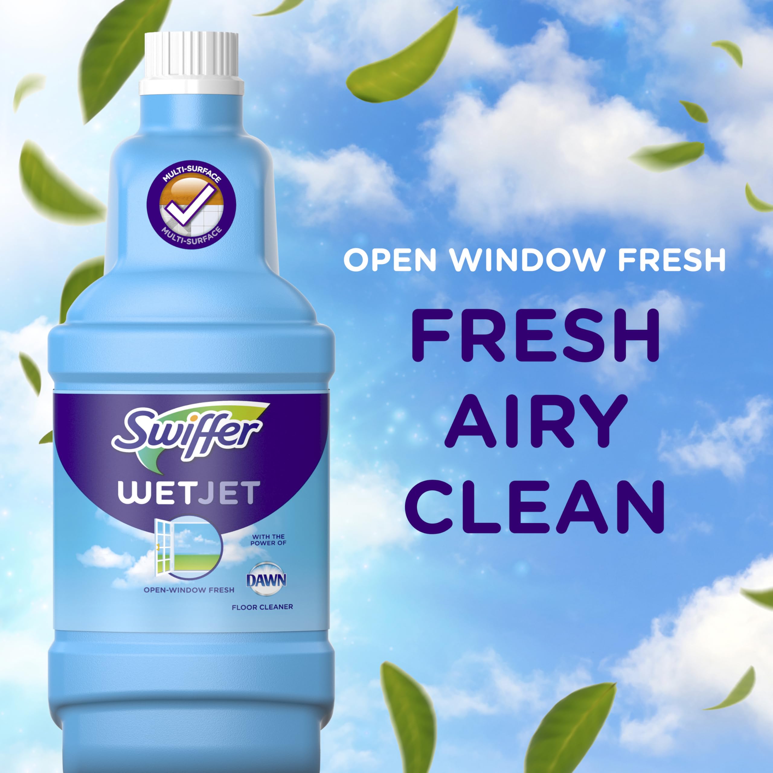 Swiffer WetJet Spray Mop Kit : Includes 1 Floor Mop, 1 Bottle of Floor Cleaner Solution, 10 WetJet Refill Pads, 2 Batteries