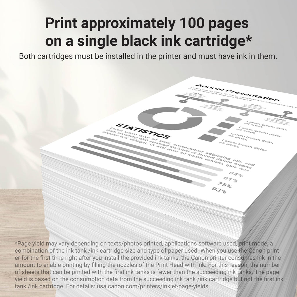 Canon PG-243 Black Ink Cartridge Compatible to printer iP2820 MX492, MG2420, MG2520, MG2920, MG2922, MG2924 MG3020, MG2525, TS3120, TS302, TS202 and TR4520