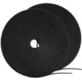 164ft 1/2 inch Fastening Cable Ties, Hitotsu Reusable Hook and Loop Roll, Self-Gripping Bundling Strips for Cord Manage,Home, Office, Electrical Cords, Host Room, Black,2 Roll