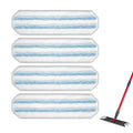 (4 Pieces) H2prO Replacement Mop Pads Compatible with Vileda H2prO Mop, Washable Mop Cloths, Microfiber Mop Head, Mop Pad Refill Accessories, Mopping Pads