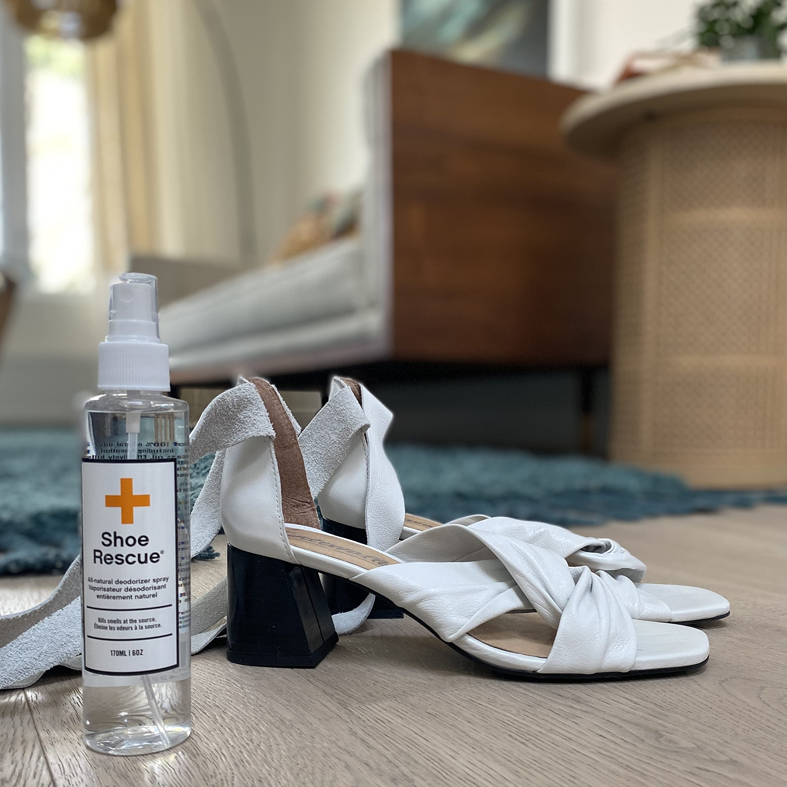 BootRescue All-Natural Premium Deodorizer Spray. Kills Odour and Refreshes Running Shoes, Sandals, Gym Bags. 170ml/6oz Bottle.