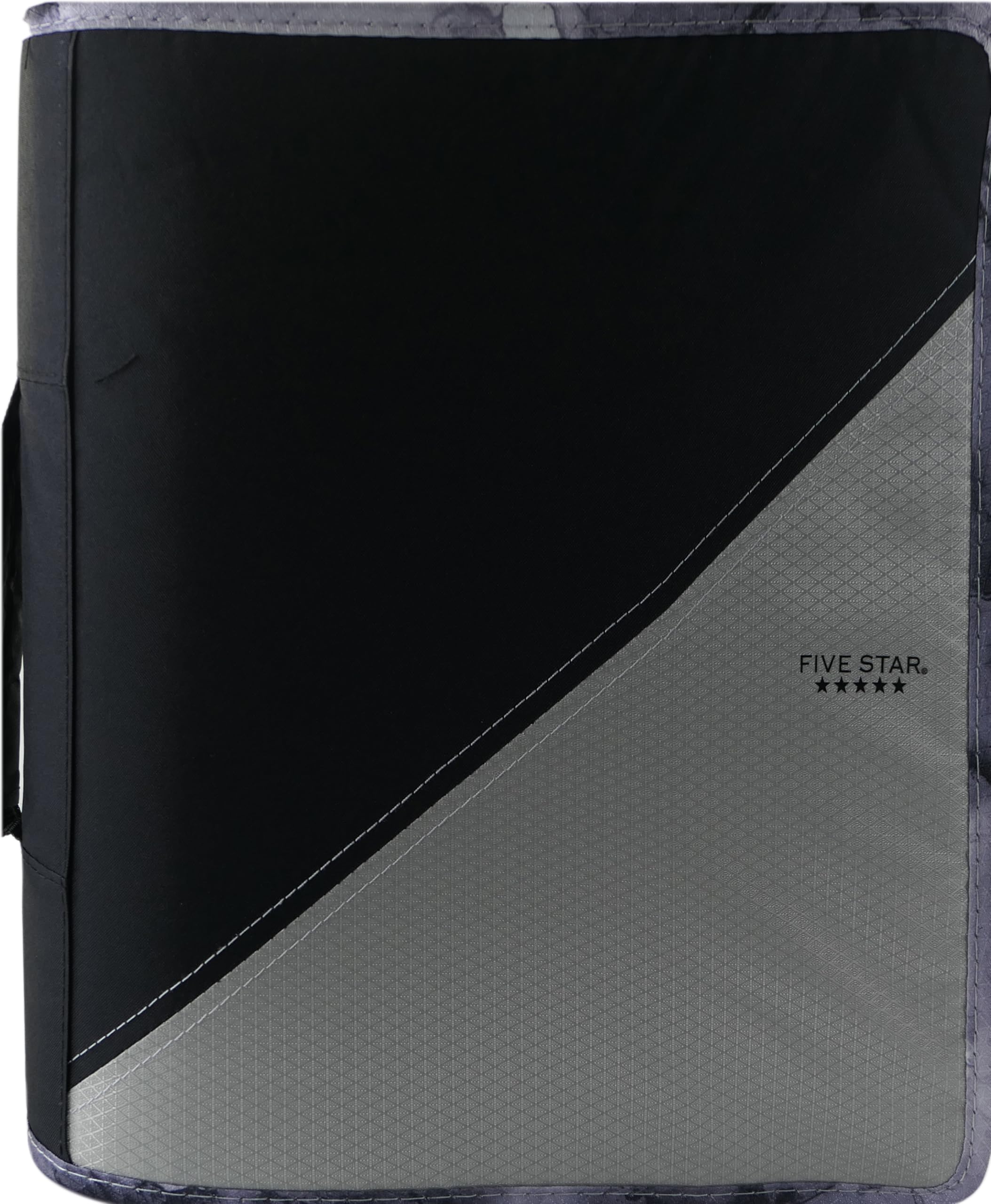 Five Star 3-inch Zipper Binder With Handle, 12-4/5 X 12-1/5 Inches, Assorted Colours. 1 Binder, Colour May Vary (28018)