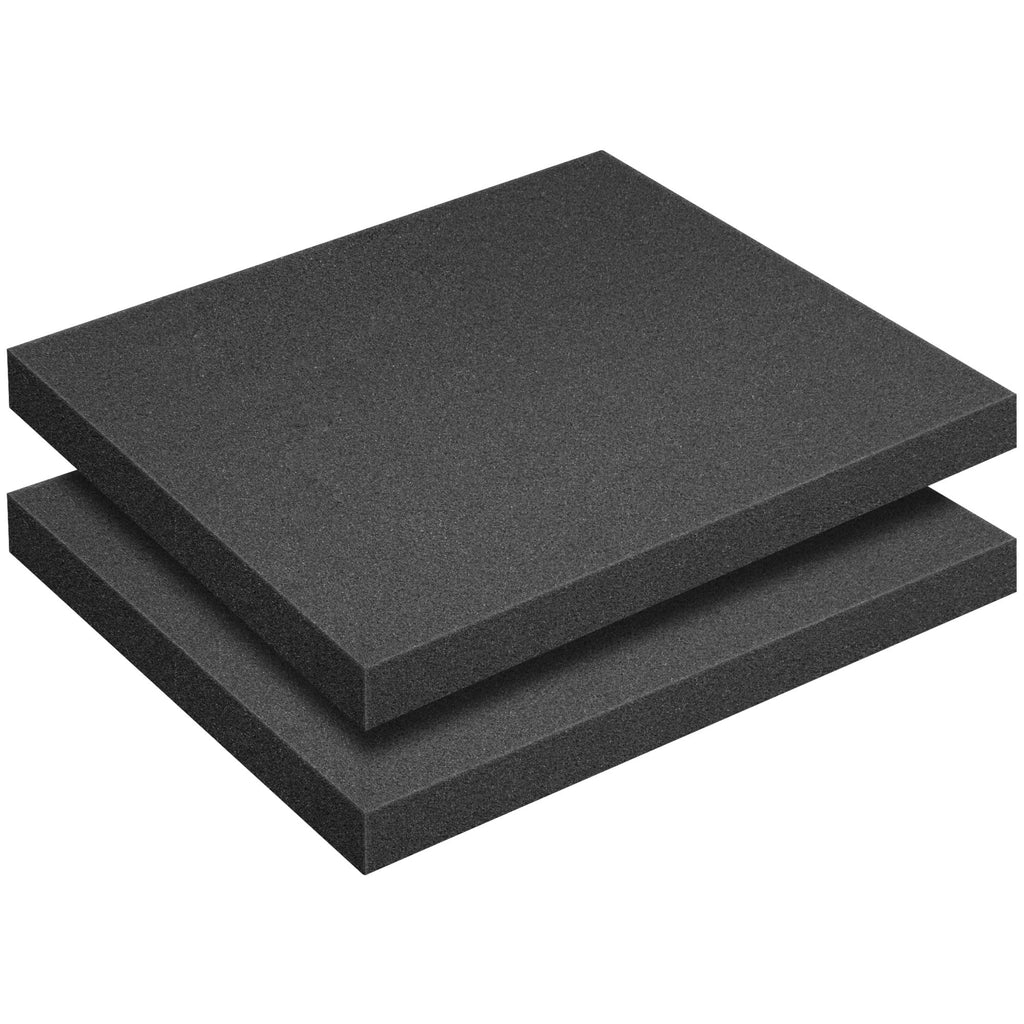 2 Pcs Polyurethane Foam Sheet - 16 x 12 x 1.5 In High Density Polyurethane Foam Sheet - Tool Box Cuttable Foam Inserts for Cases Cushioning Camera Storage and Crafts
