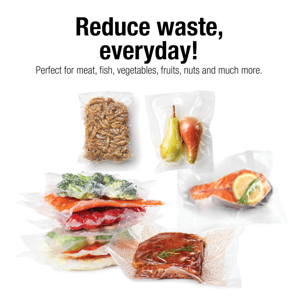 Cuisinart Vacuum Food Sealer Bags 2-Pack 11"x20" ft. rolls, Universal, Microwave & Freezer Safe (VSB-112C)
